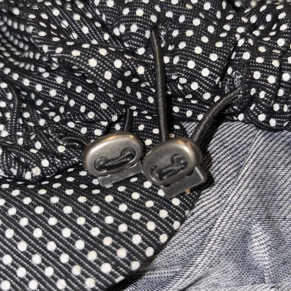 Yest Black Polka Dot Long Zip Front Jacket. Size 10 AR 4 - Picture 4 of 4